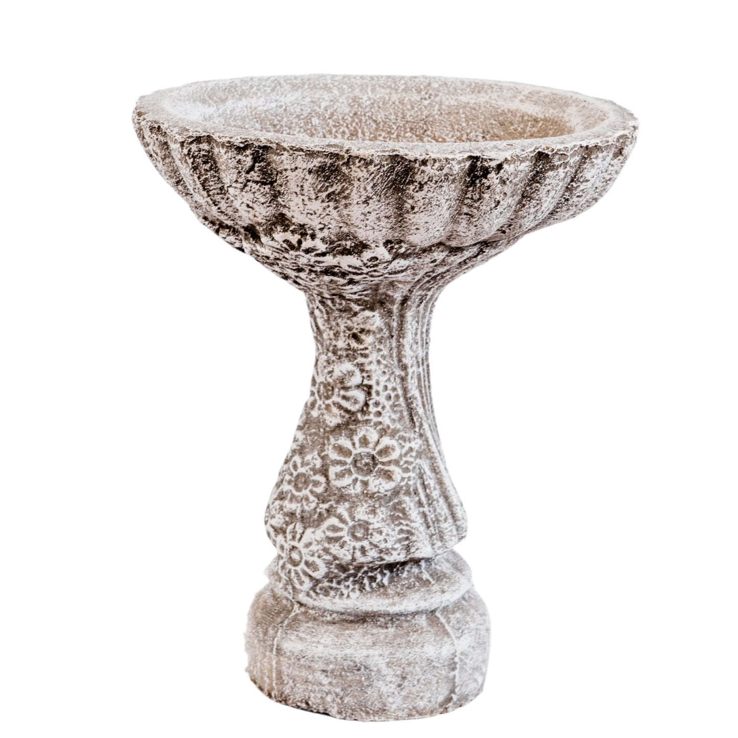 Flower bird bath