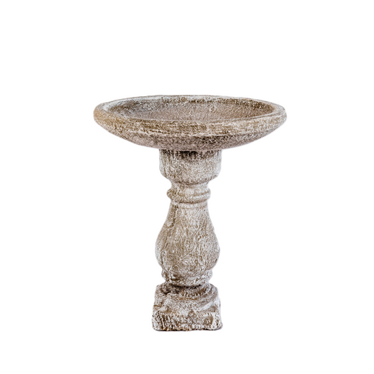 Stoneage bird bath